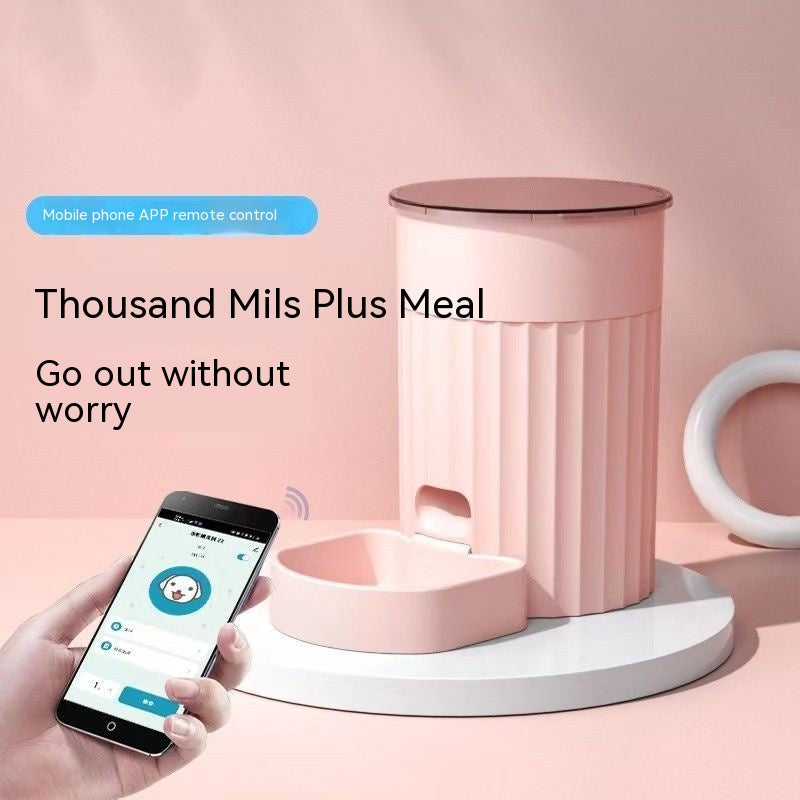 Automatic WiFi Pet Feeder — App-Controlled | 4L Capacity | Schedule Up to 10 Meals | iOS & Android