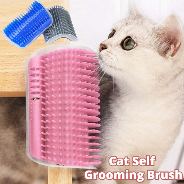"Self-Grooming Cat Corner Scratcher — With Free Catnip Bag 🌿"